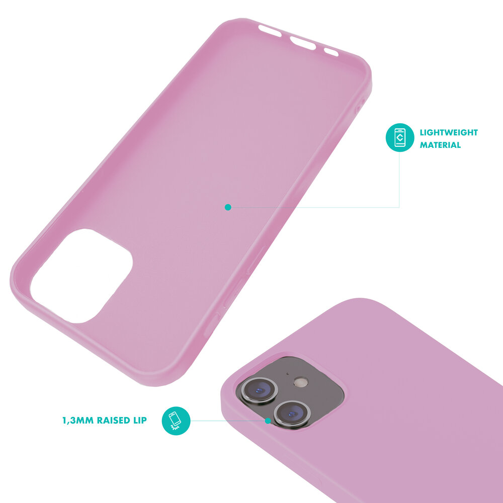 Ceezs Ceezs iPhone 12 hoesje siliconen Paars