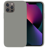 Ceezs iPhone 11 pro max hoesje siliconen Grijs