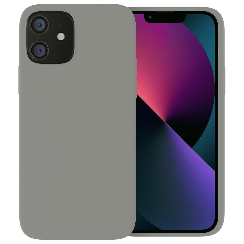 Ceezs Ceezs iPhone 12 hoesje siliconen Grijs
