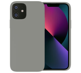 Ceezs iPhone 12 hoesje siliconen Grijs