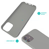 Ceezs Ceezs iPhone 12 hoesje siliconen Grijs Ceezs Ceezs iPhone 12 hoesje siliconen Grijs