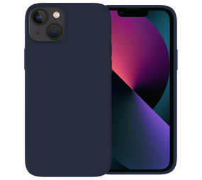 Ceezs iPhone 13 Mini hoesje siliconen (donkerblauw)