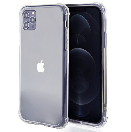 Ceezs Ceezs Military Shockproof TPU hoesje iPhone 11 Pro (transparant) Ceezs Ceezs Military Shockproof TPU hoesje iPhone 11 Pro (transparant)