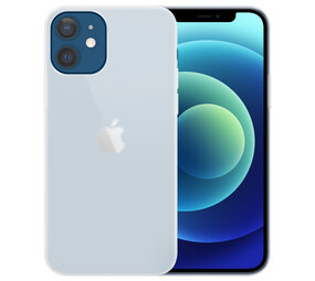 Ceezs iPhone 12 hoesje siliconen Matte Transparant