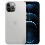 Ceezs iPhone 12 Pro Max hoesje siliconen Matte Transparant