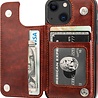 ShieldCase® ShieldCase iPhone 13 Mini wallet case (bruin) ShieldCase® ShieldCase iPhone 13 Mini wallet case (bruin)