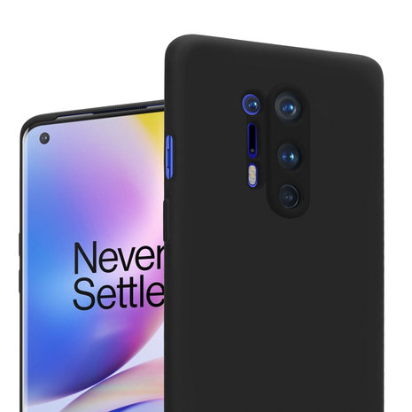 ShieldCase® Shieldcase OnePlus 8 Pro siliconen hoesje (zwart)
