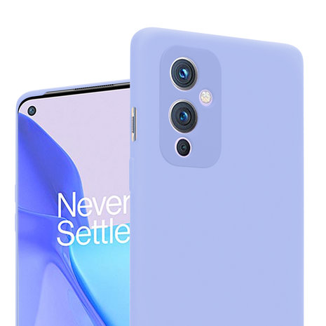ShieldCase® Shieldcase OnePlus 9 siliconen hoesje (paars)