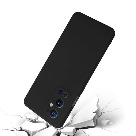 ShieldCase® Shieldcase OnePlus 9 Pro siliconen hoesje (zwart)