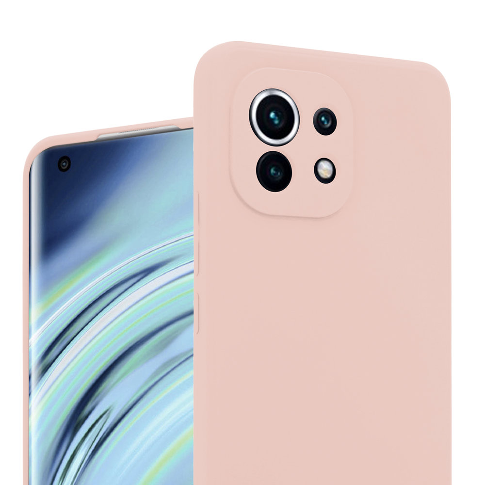 ShieldCase® Shieldcase Xiaomi Mi 11 siliconen hoesje (roze)
