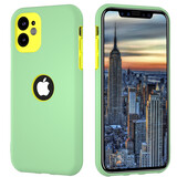 ShieldCase® Dubbellaags siliconen hoesje iPhone X / Xs (lichtgroen-geel)