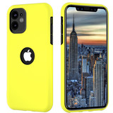 ShieldCase® Dubbellaags siliconen hoesje iPhone Xr (geel-zwart)