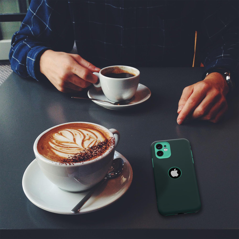 ShieldCase® ShieldCase dubbellaags siliconen hoesje iPhone X / Xs (groen-aqua)
