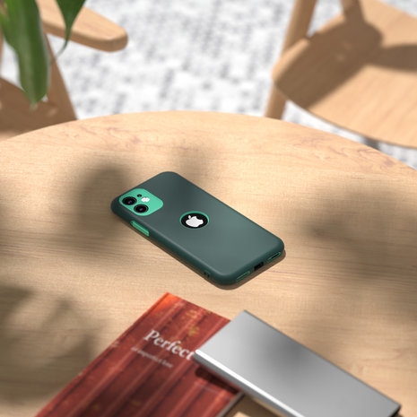 ShieldCase® ShieldCase dubbellaags siliconen hoesje iPhone X / Xs (groen-aqua)