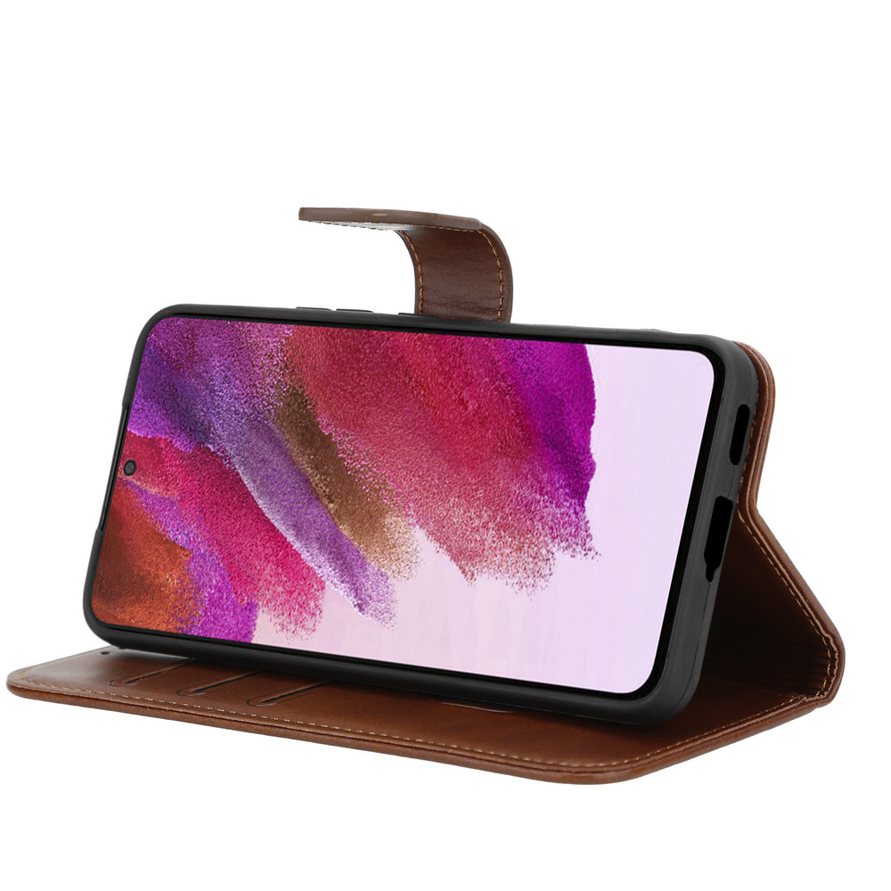 ShieldCase® Shieldcase Samsung Galaxy S22 Plus wallet case (bruin) ShieldCase® Shieldcase Samsung Galaxy S22 Plus wallet case (bruin)