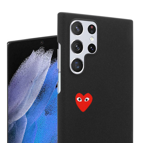 ShieldCase® Shieldcase Samsung Galaxy S22 Ultra hoesje met hartje ShieldCase® Shieldcase Samsung Galaxy S22 Ultra hoesje met hartje