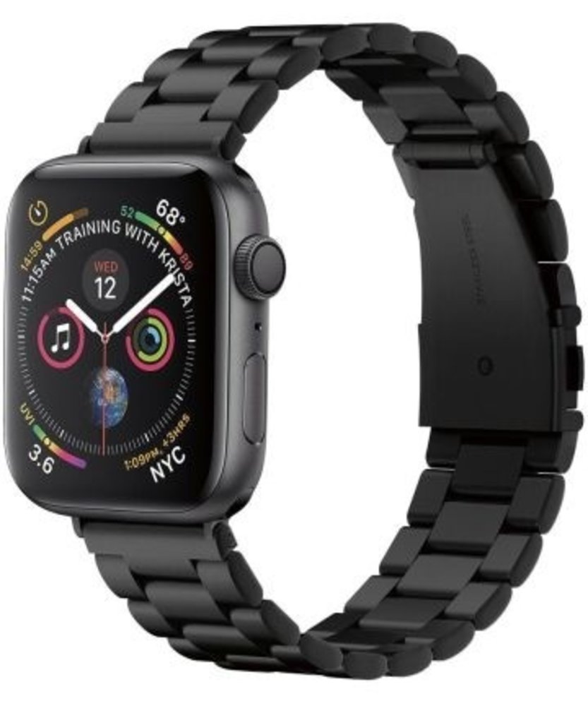 Spigen Spigen Modern Fit Apple Watch bandje RVS Zwart