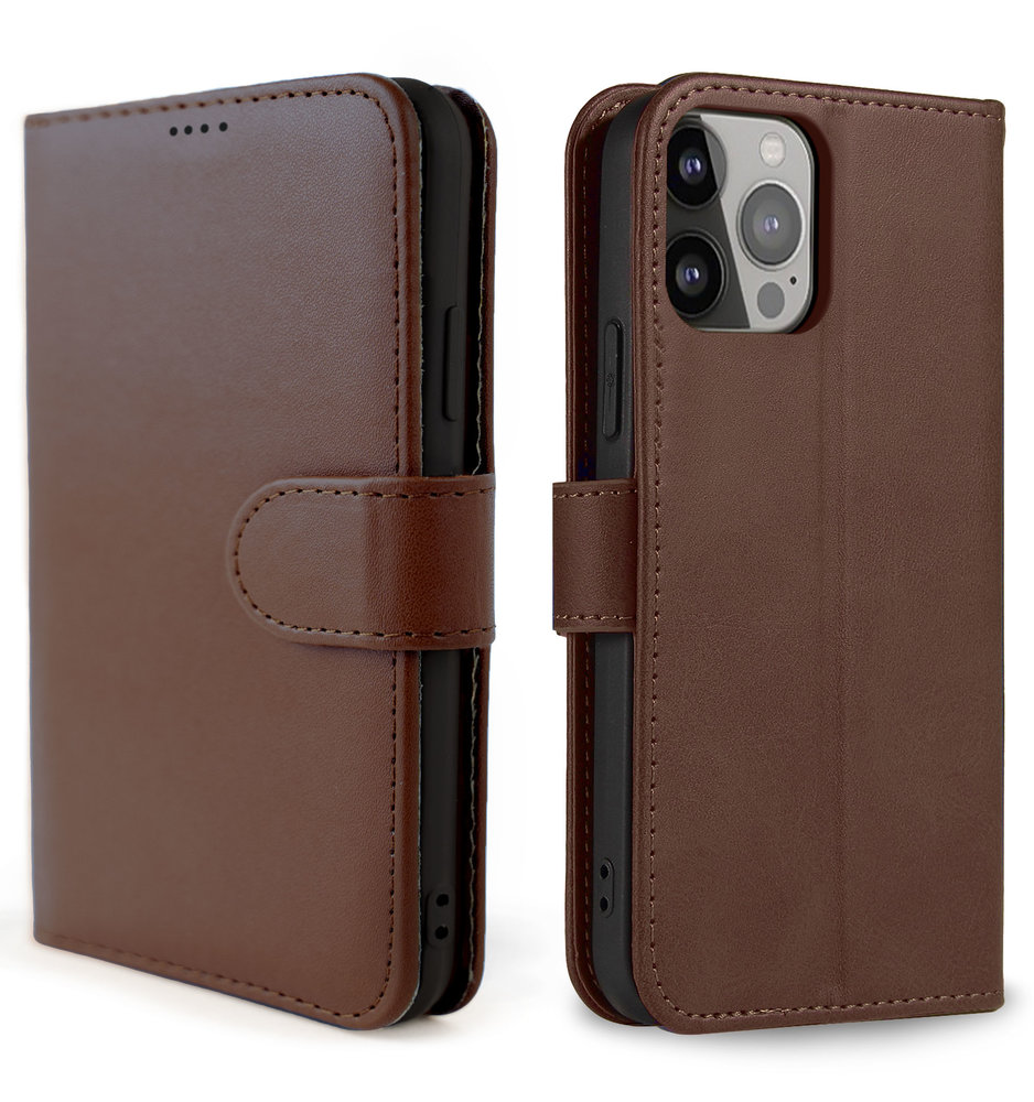 Coverzs Coverzs iPhone 13 Pro Bookcase hoesje (bruin) Coverzs Coverzs iPhone 13 Pro Bookcase hoesje (bruin)