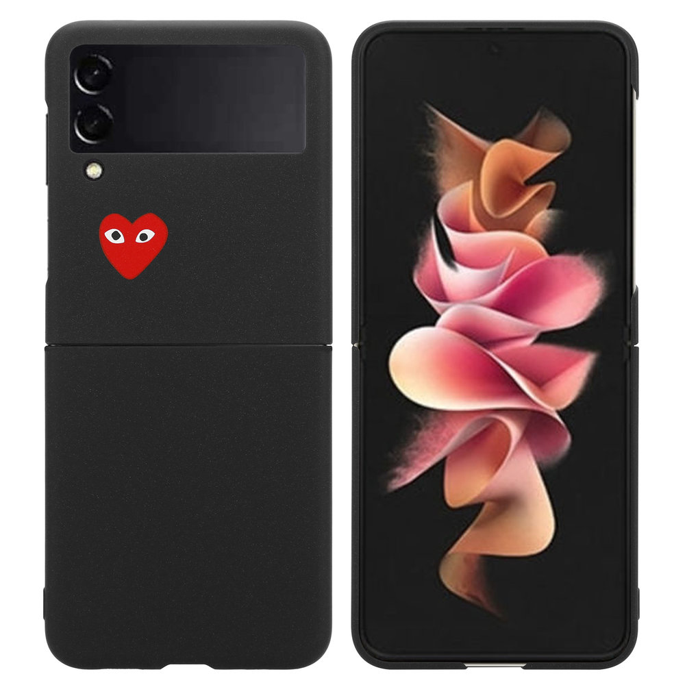 ShieldCase® Shieldcase Samsung Galaxy Z Flip 3 hoesje met hartje ShieldCase® Shieldcase Samsung Galaxy Z Flip 3 hoesje met hartje