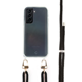 Coverzs Transparant case met zwart koord Samsung S21 Plus