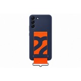 Samsung Originele Samsung Galaxy S22+ Silicone Cover met strap - navy