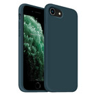 Coverzs Coverzs Luxe Liquid Silicone case iPhone SE 2022 (donkerblauw)
