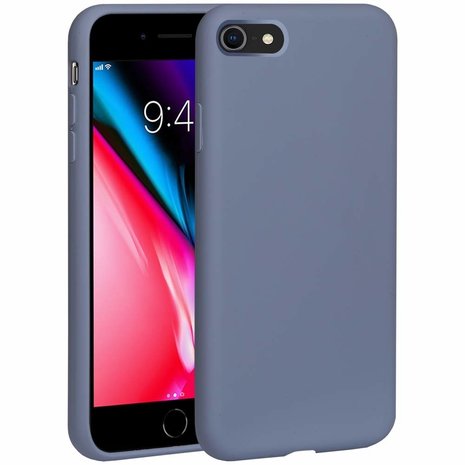 ShieldCase® Shieldcase Siliconen hoesje iPhone SE 2022 (lavendel grijs)