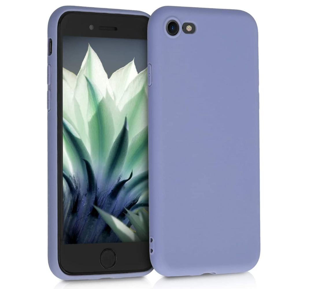 ShieldCase® Shieldcase Siliconen hoesje met camera bescherming iPhone SE 2022 (lavendel grijs)