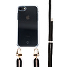 Coverzs Coverzs Doorzichtig hoesje met zwart koord iPhone SE 2022 Coverzs Coverzs Doorzichtig hoesje met zwart koord iPhone SE 2022