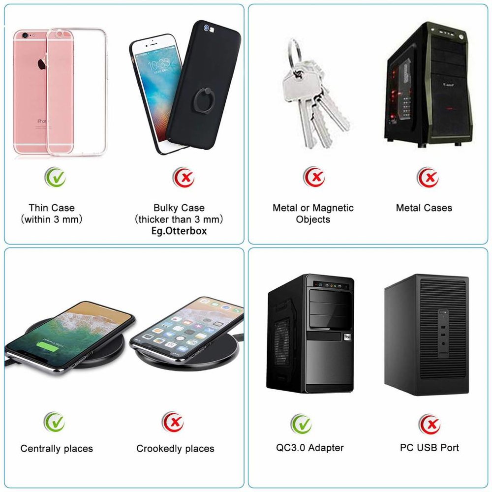 ShieldCase® Shieldcase Custom Wireless Charger - Draadloze oplader met je eigen afbeelding ShieldCase® Shieldcase Custom Wireless Charger - Draadloze oplader met je eigen afbeelding