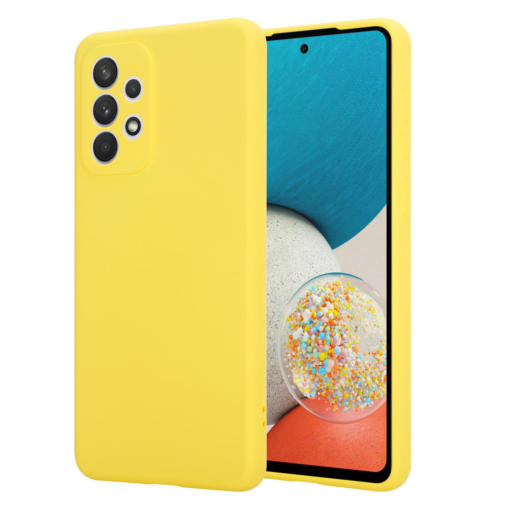 ShieldCase® Shieldcase Samsung Galaxy A53 siliconen hoesje (Geel)
