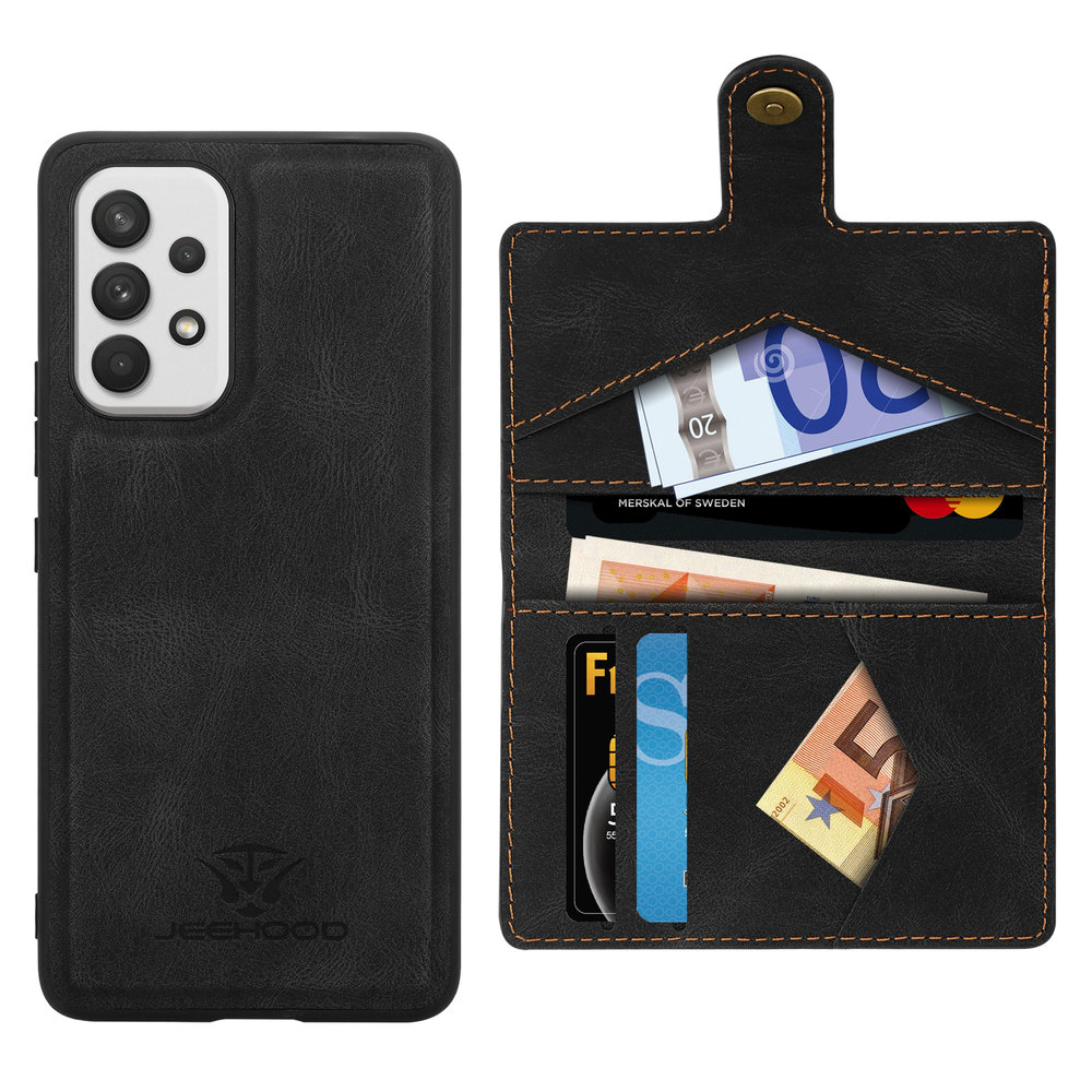 ShieldCase® ShieldCase Staande leren portemonnee case Samsung Galaxy A53 (zwart) ShieldCase® ShieldCase Staande leren portemonnee case Samsung Galaxy A53 (zwart)