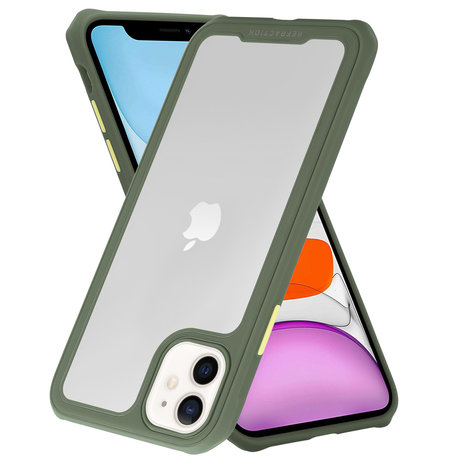 ShieldCase® Shieldcase iPhone 12 - 6.1 inch full protection case (groen) ShieldCase® Shieldcase iPhone 12 - 6.1 inch full protection case (groen)
