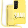 Coverzs Coverzs Silicone case met koord Samsung Galaxy S21 Plus (Geel) - Name + Name Coverzs Coverzs Silicone case met koord Samsung Galaxy S21 Plus (Geel) - Name + Name