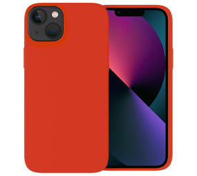 Ceezs iPhone 13 Mini hoesje siliconen (Rood)