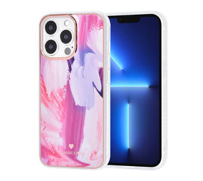 UNIQ Accessory Classic Case iPhone 13 Pro TPU Backcover hoesje - Graffiti Pink UNIQ Accessory Classic Case iPhone 13 Pro TPU Backcover hoesje - Graffiti Pink