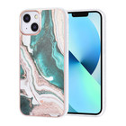 UNIQ Accessory UNIQ Classic Case iPhone 13 TPU Back Cover hoesje - Marble Green
