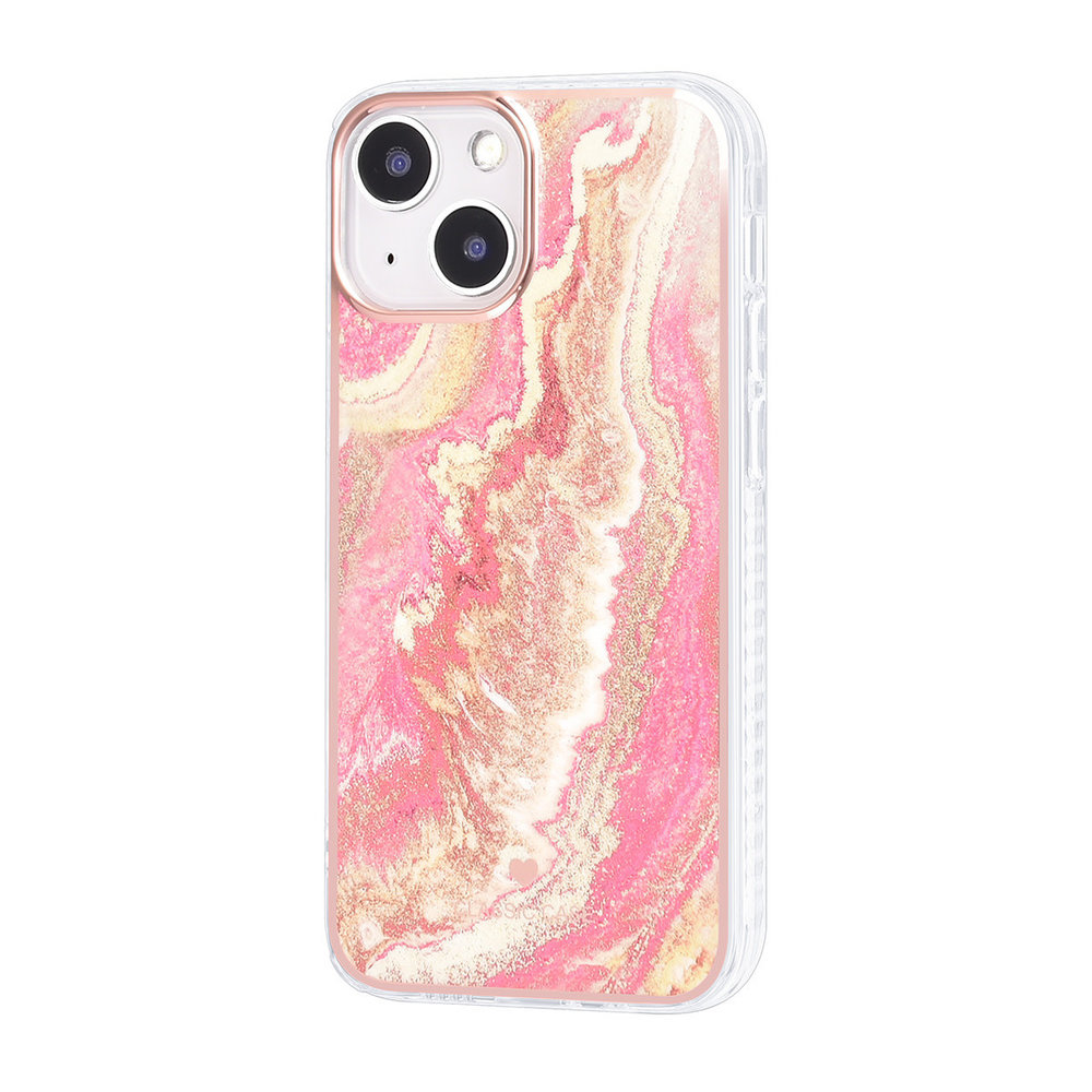 UNIQ Accessory UNIQ Classic Case iPhone 13 Mini TPU Back Cover hoesje - Marble Pink UNIQ Accessory UNIQ Classic Case iPhone 13 Mini TPU Back Cover hoesje - Marble Pink