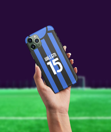 Secretaris Wijde selectie opslaan iPhone voetbal hoesje Inter - Phone-Factory