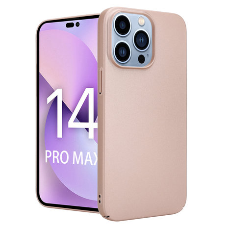 opladen Leer roem iPhone 14 Pro Max ultra thin case (rosé goud) - Phone-Factory