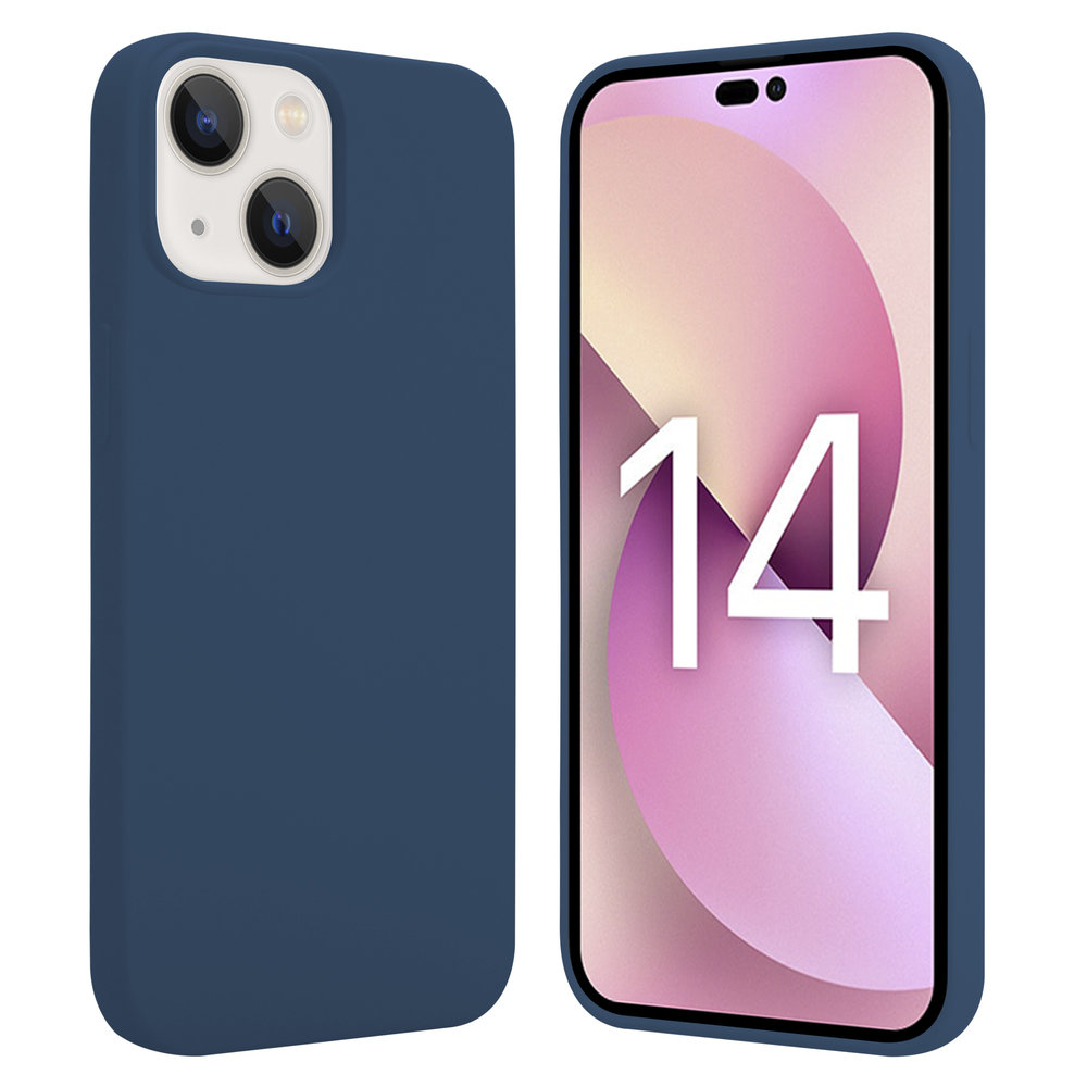 ShieldCase® ShieldCase iPhone 14 silicone case (donkerblauw)