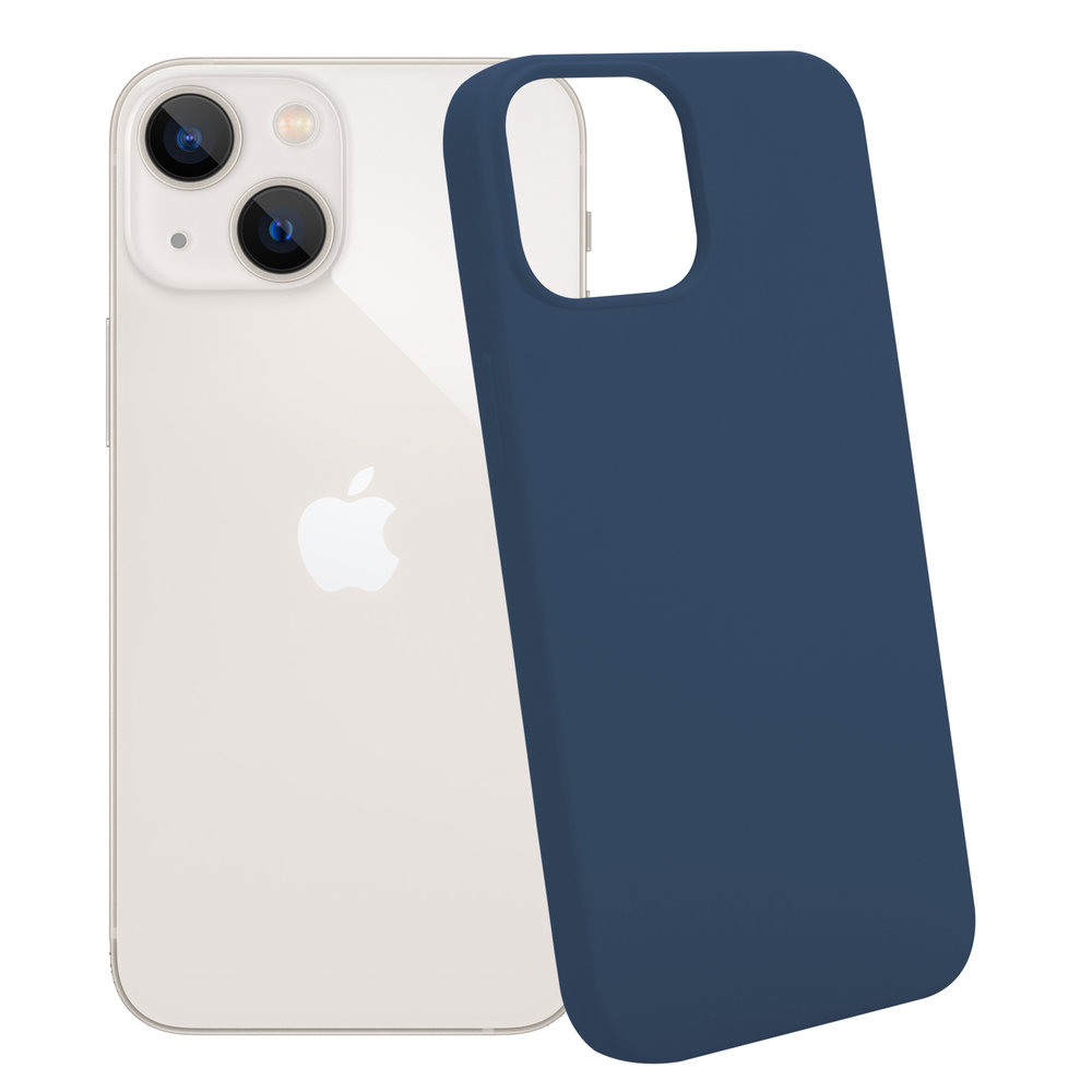 ShieldCase® ShieldCase iPhone 14 silicone case (donkerblauw)