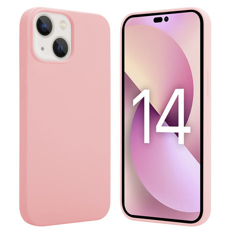 ShieldCase® ShieldCase iPhone 14 silicone case (roze)