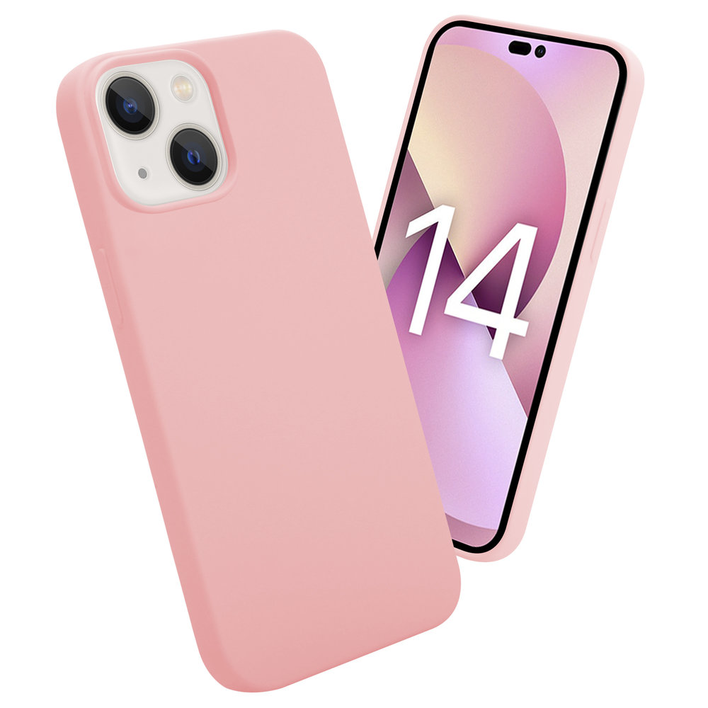 ShieldCase® ShieldCase iPhone 14 silicone case (roze)