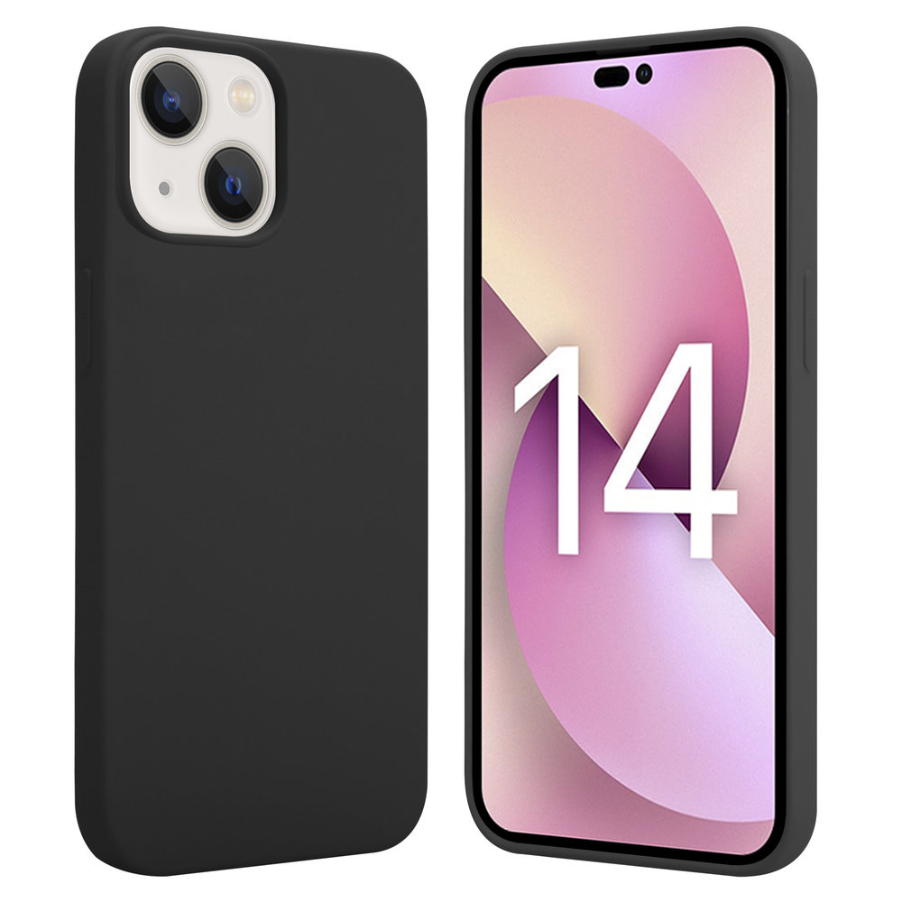 ShieldCase® ShieldCase iPhone 14 silicone case (zwart)