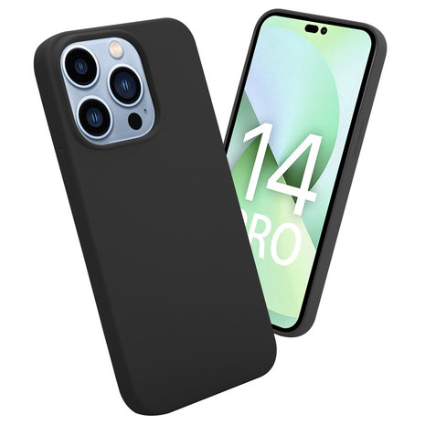 ShieldCase® ShieldCase iPhone 14 Pro silicone case (zwart)