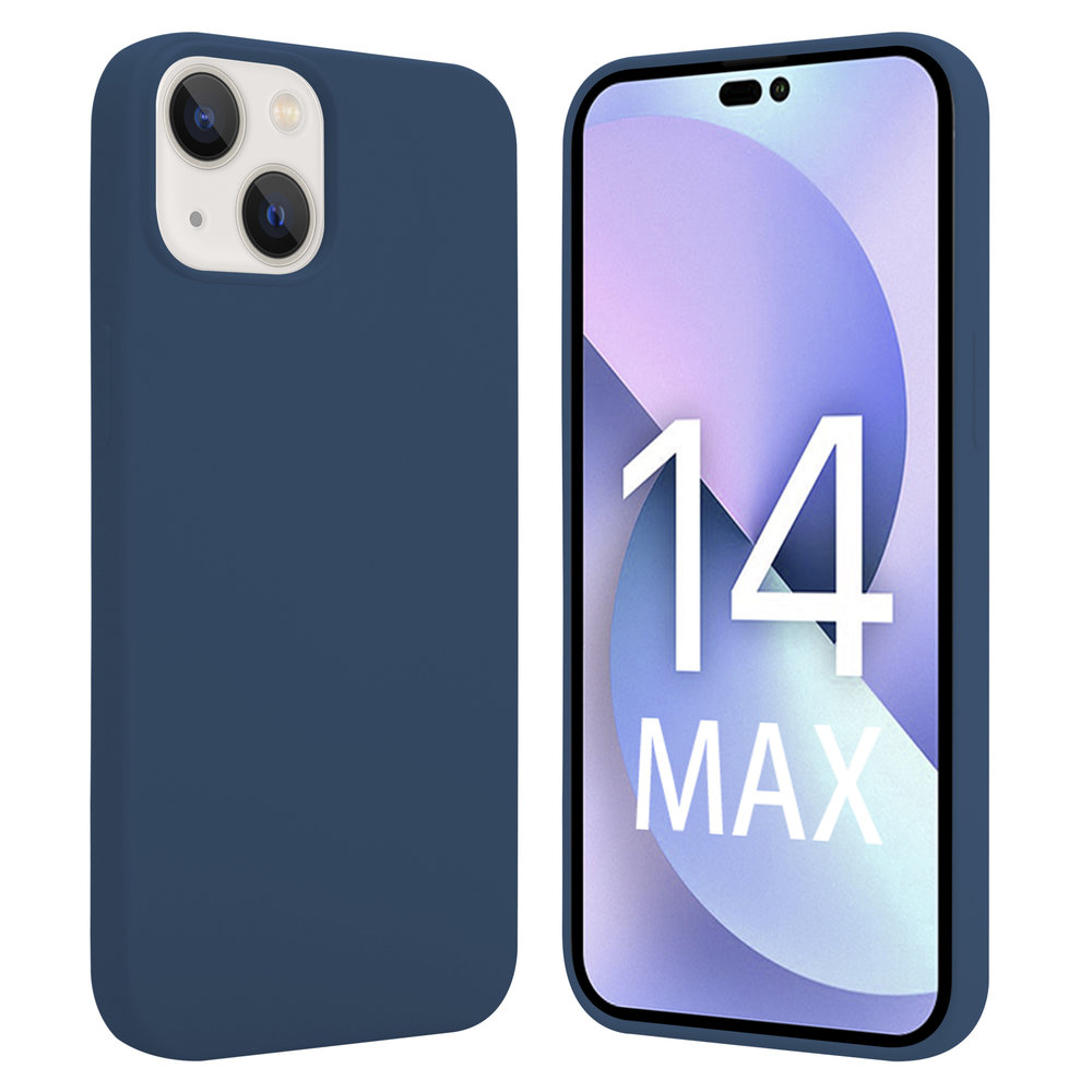 ShieldCase® ShieldCase iPhone 14 Plus silicone case (donkerblauw)