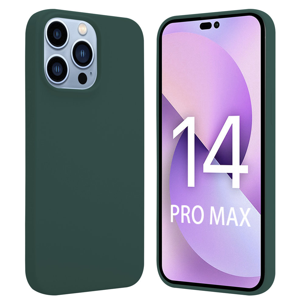 ShieldCase® ShieldCase iPhone 14 Pro Max silicone case (donkergroen)