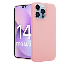 ShieldCase® iPhone 14 Pro Max silicone case (roze)