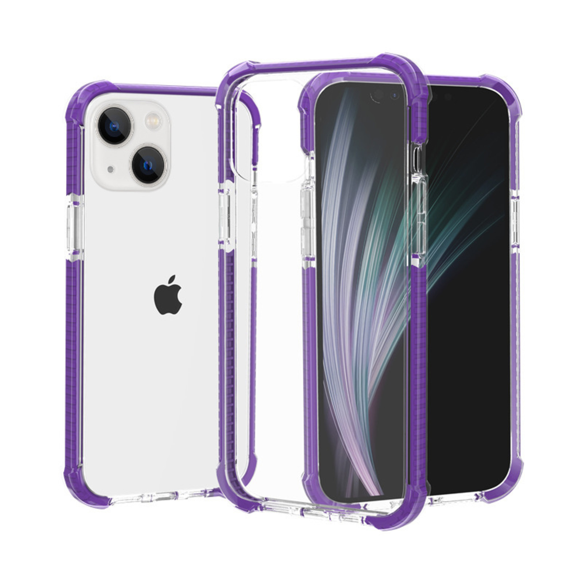 Bumper shock case iPhone 14 (paars) PhoneFactory